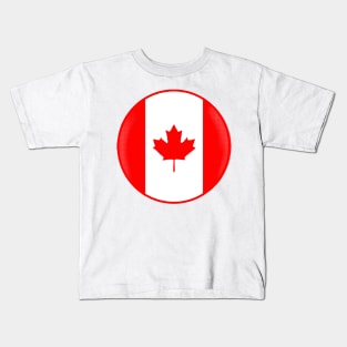 Canadian Maple Leaf coolest CANANDA flag ever Kids T-Shirt